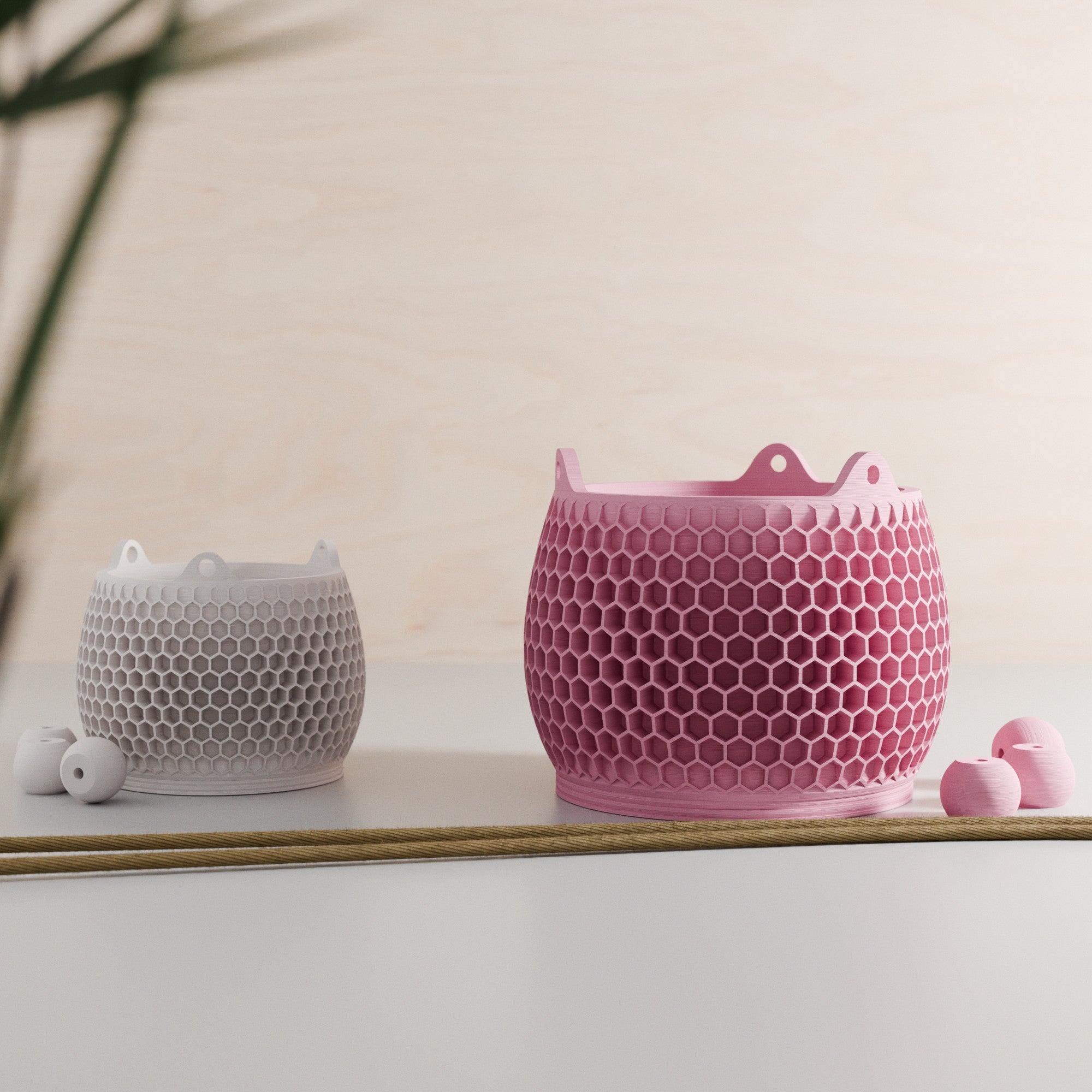 Hanging Honeycomb Planter