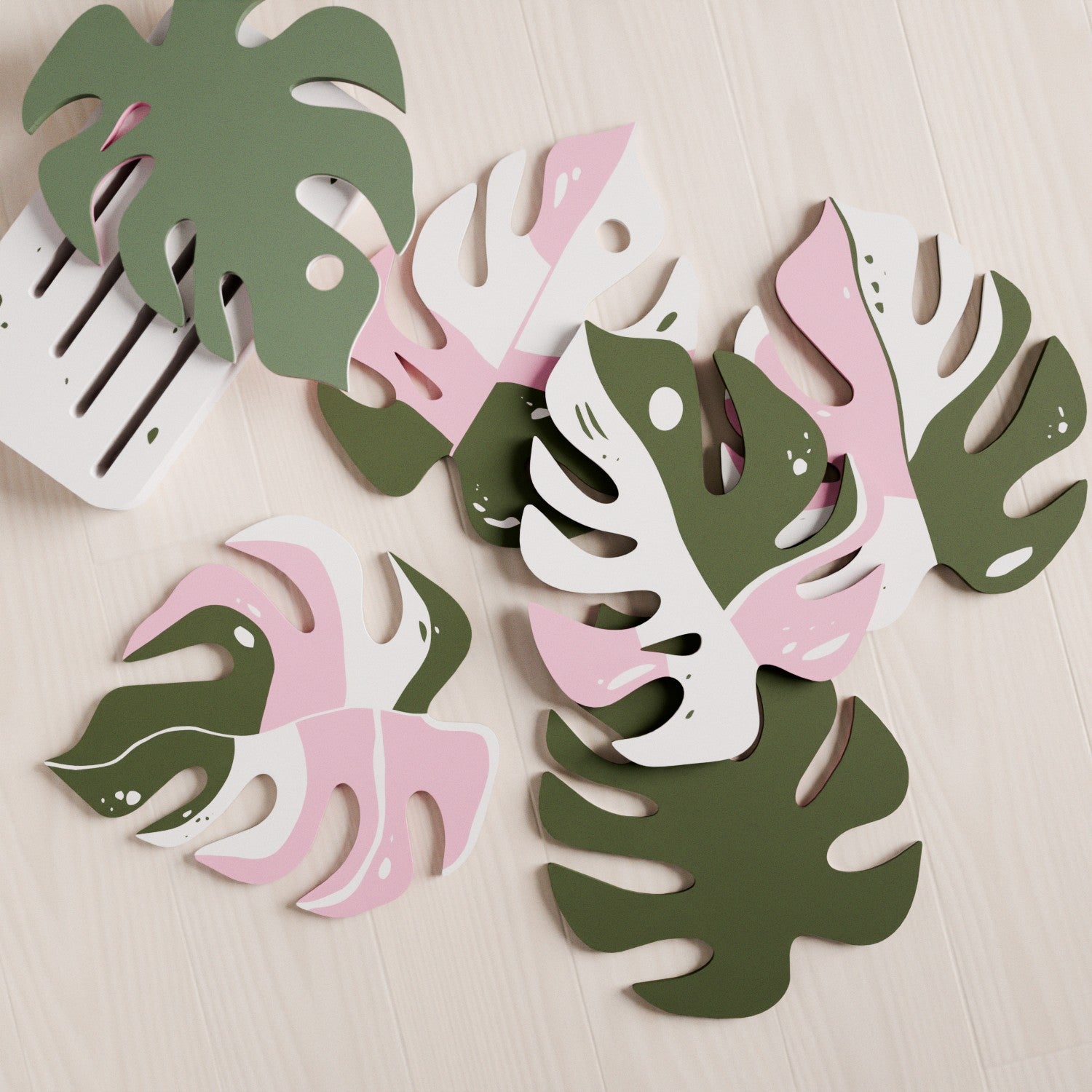 Monstera Coaster Set