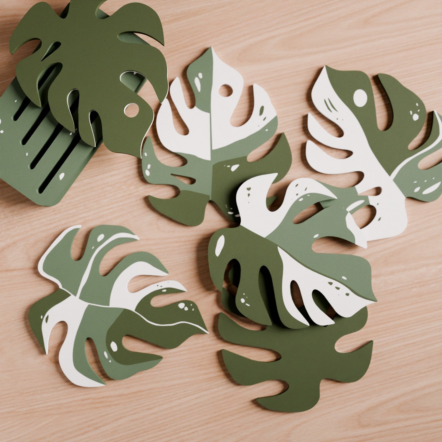 Monstera Coaster Set