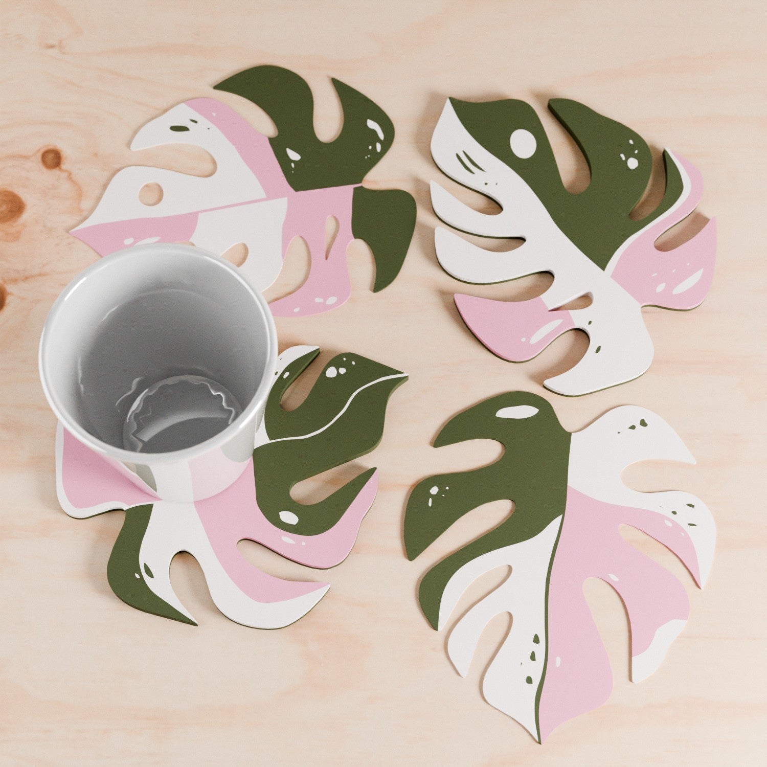 Monstera Coaster Set