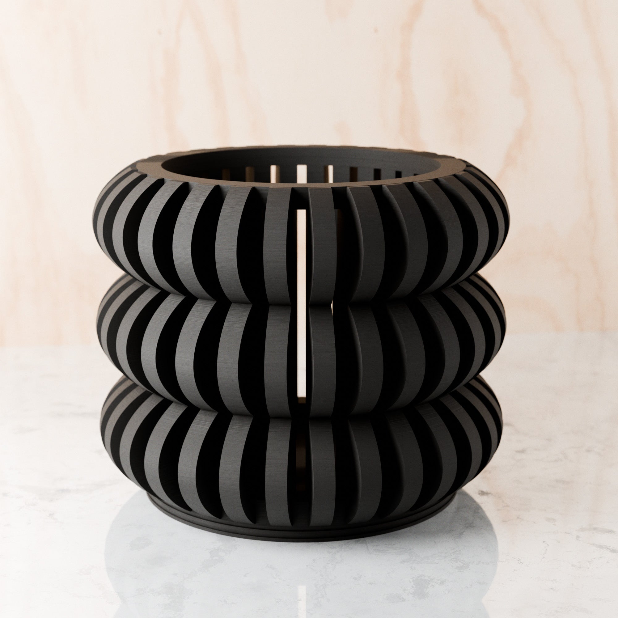 3D Printed Spiral Planter - Image 1