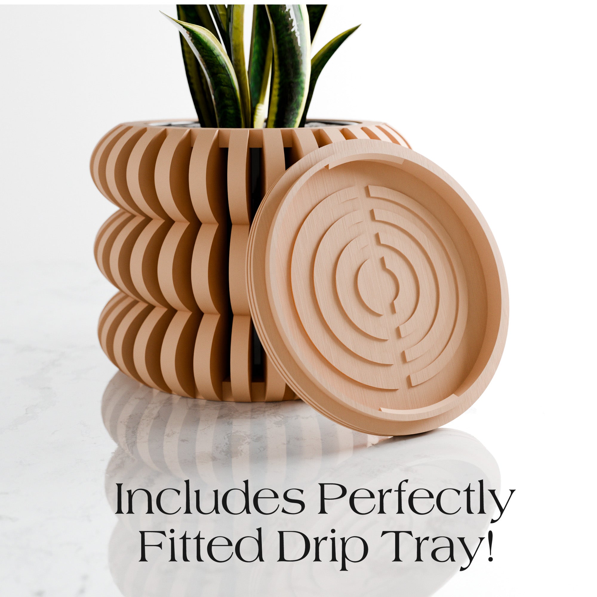 3D Printed Spiral Planter - Image 3