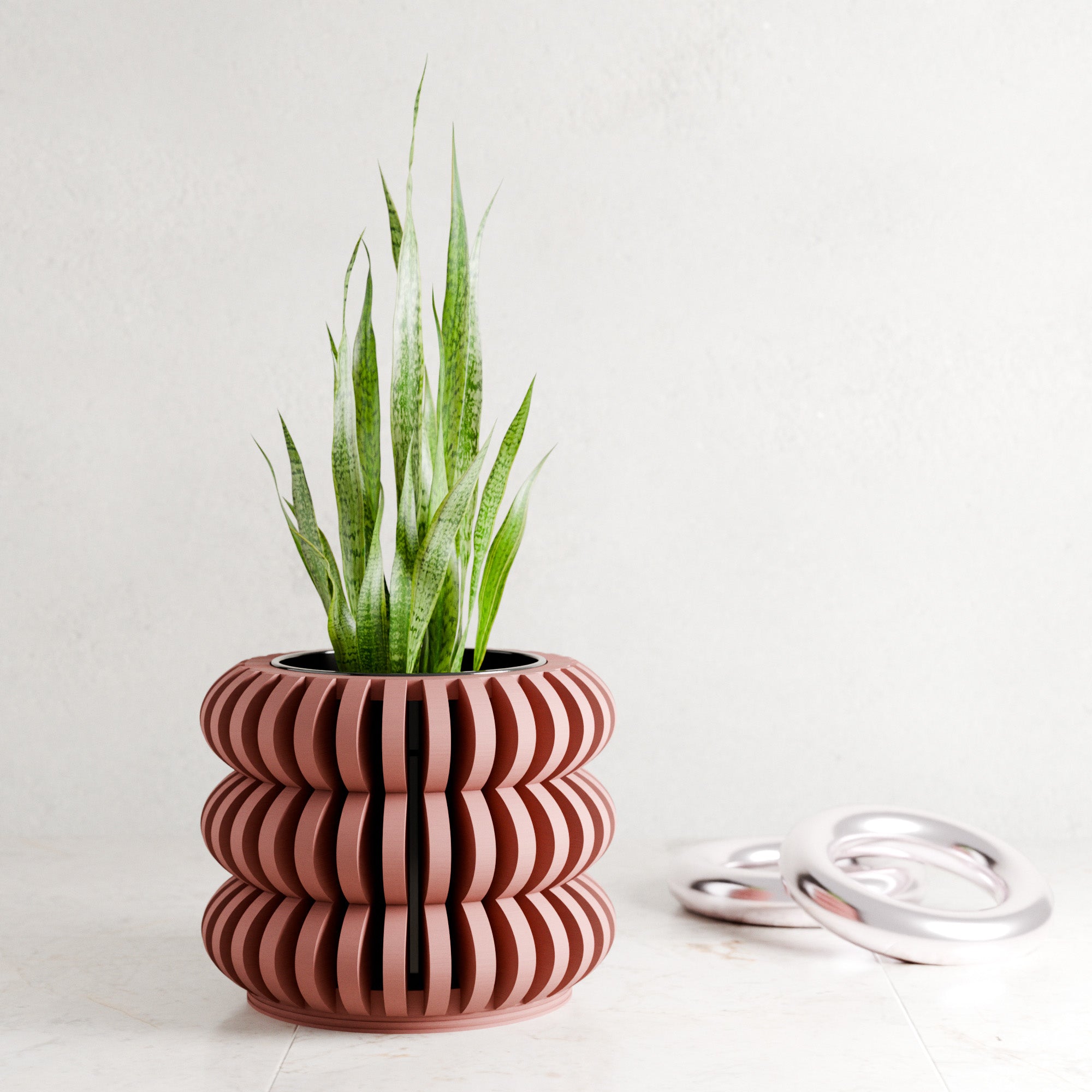 3D Printed Spiral Planter - Image 7