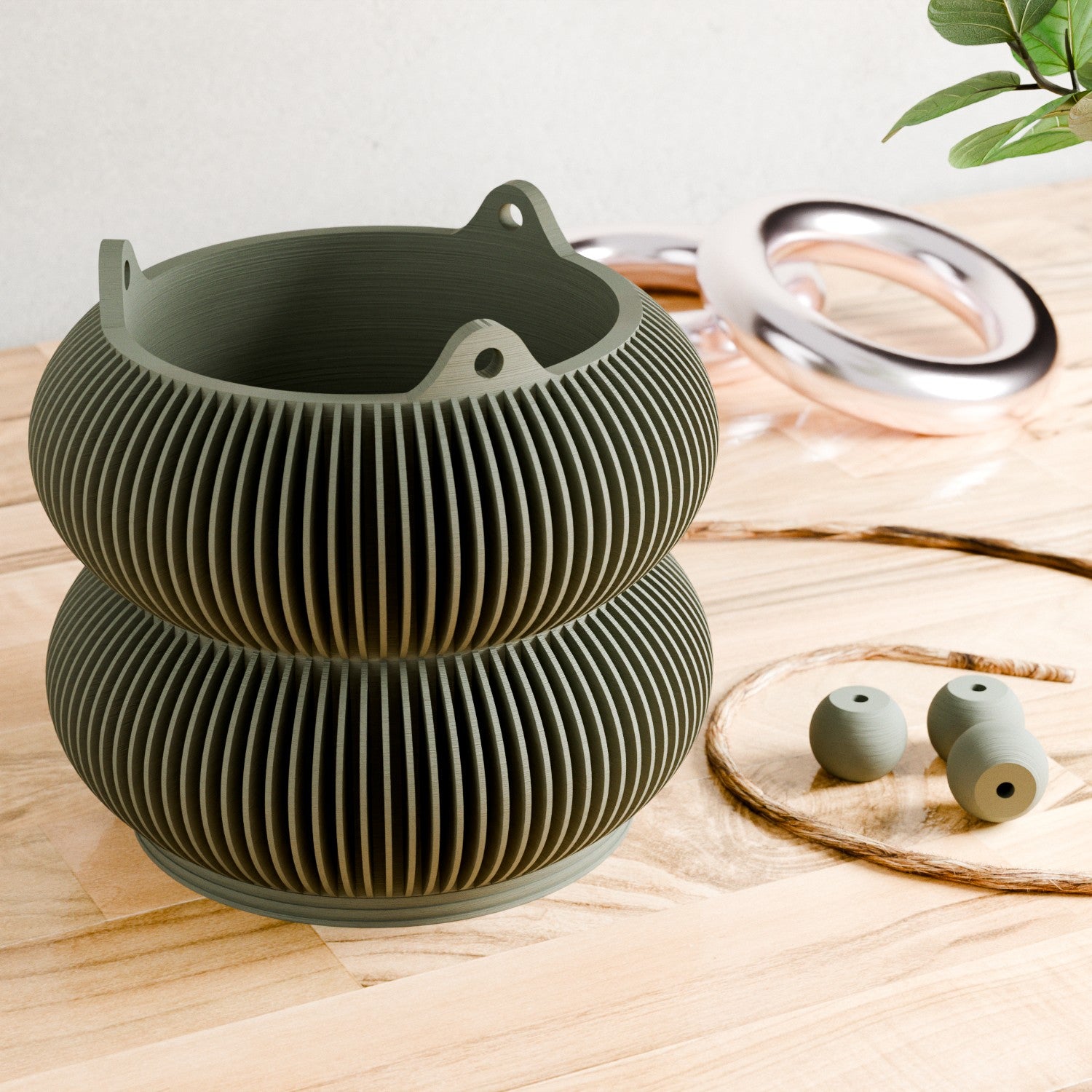 Hanging Double Bubble Planter