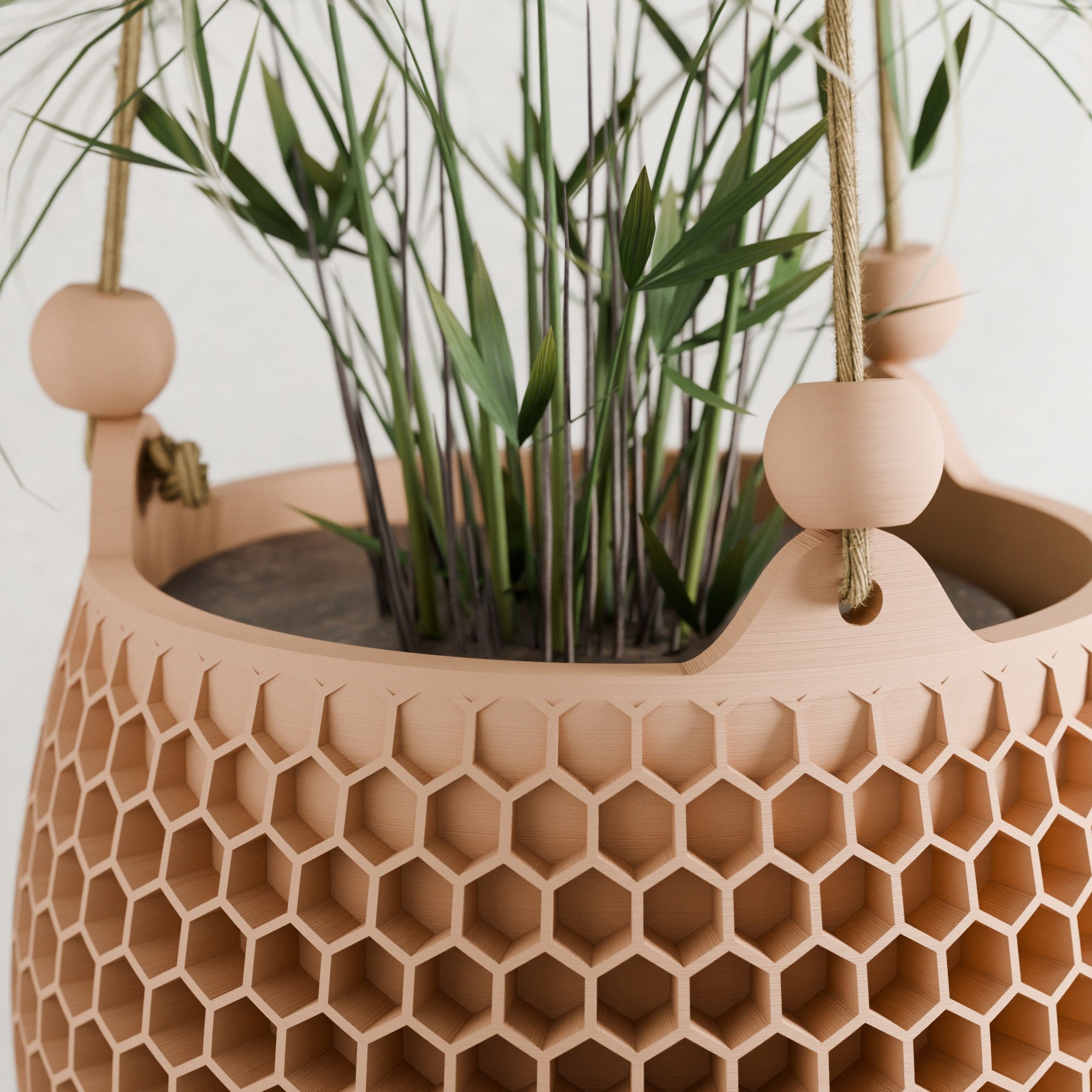 Hanging Honeycomb Planter