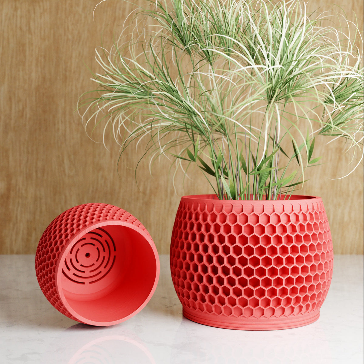 Honeycomb Planter | RED
