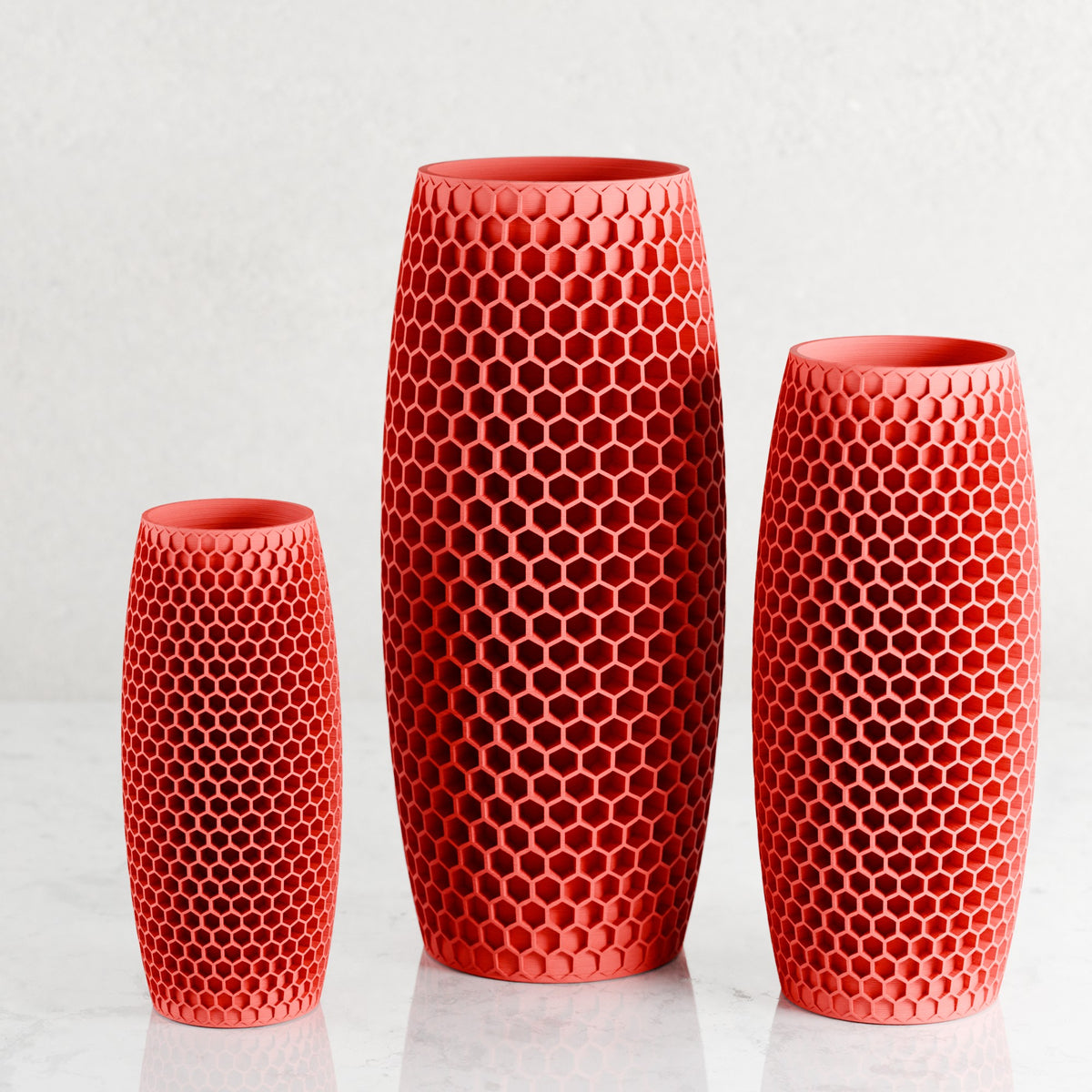 Honeycomb Vase | RED