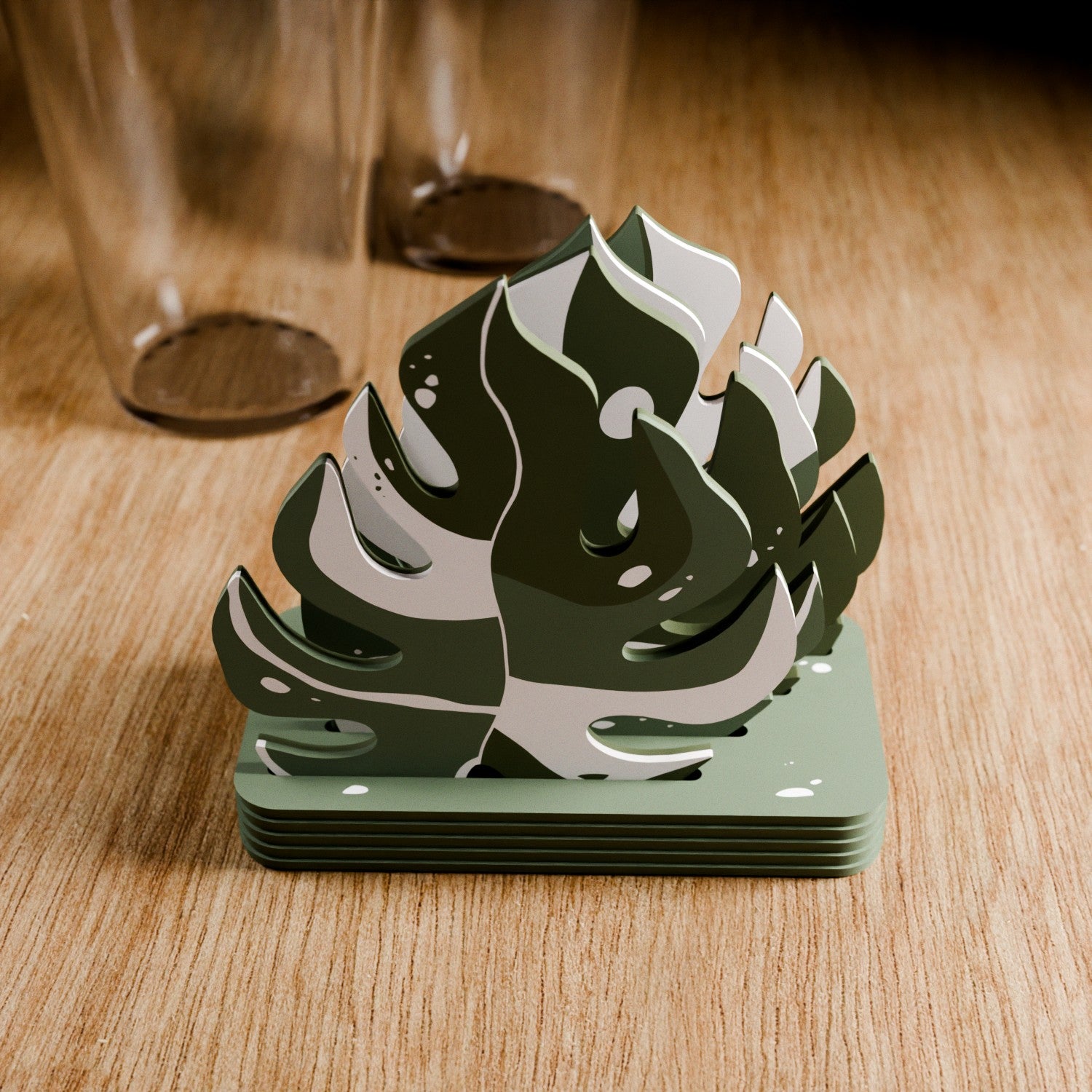 Monstera Coaster Set