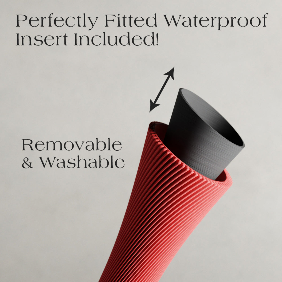 SPIRAL ROSE Vase | RED