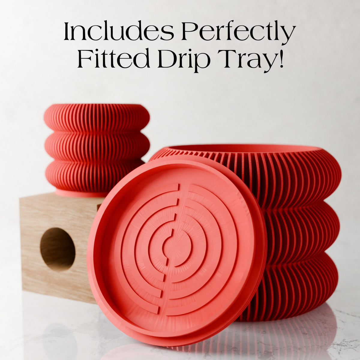 Triple BUBBLES Planter | RED