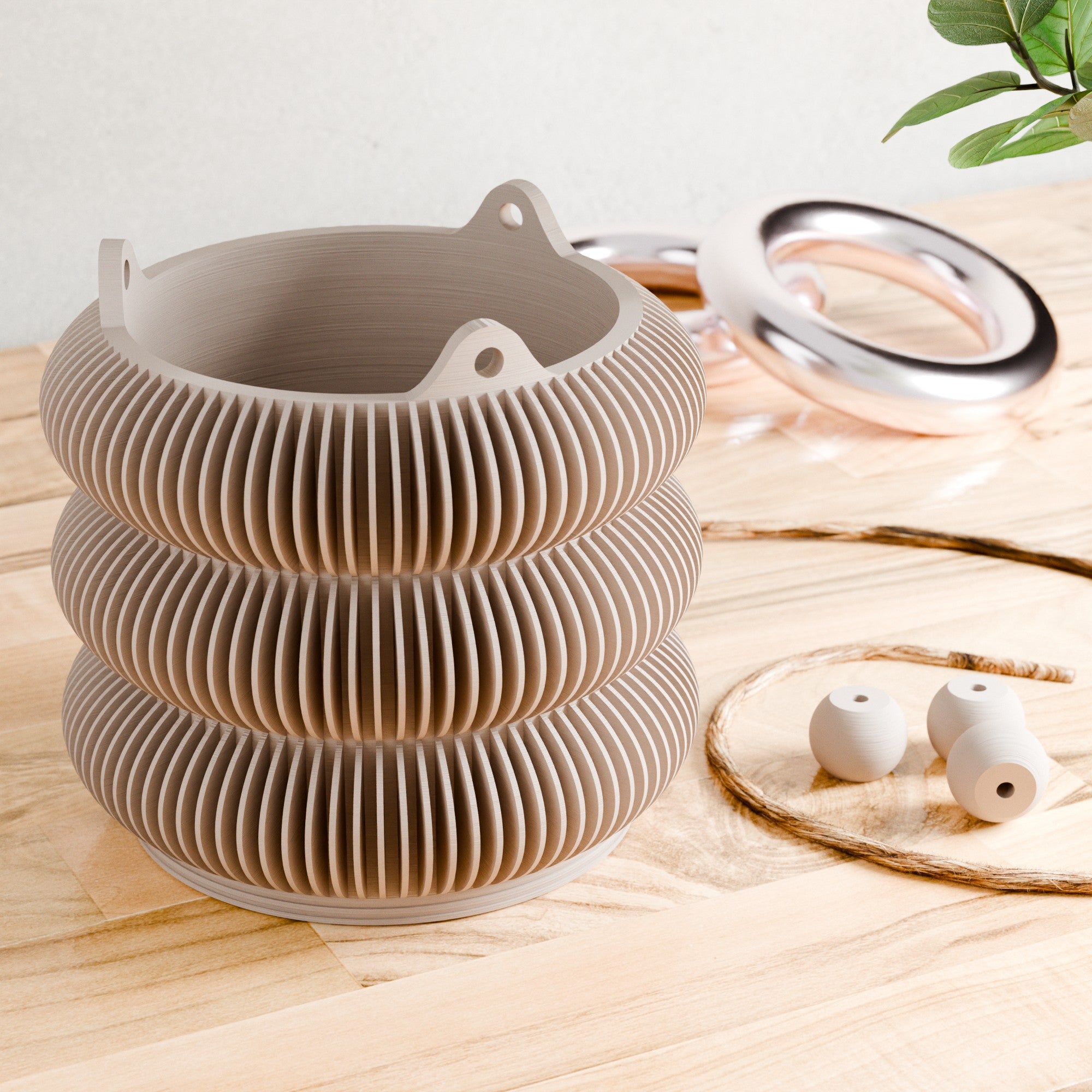 Hanging Triple Bubbles Planter